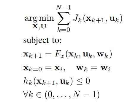 Nonlinear least-squares optimal control problem solved by CR-MPC at each step