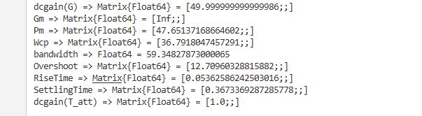 Generated Julia source for the roll attitude control loop