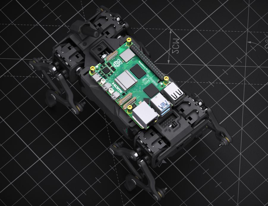 WAVEGO Pro hardware configuration and bus servo arrangement