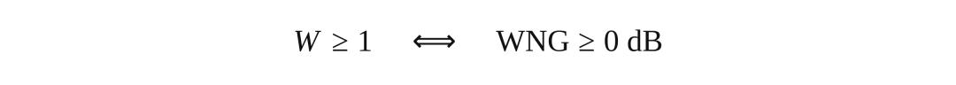 Per-frequency loading search constraint keeping white noise gain at or above 0 dB
