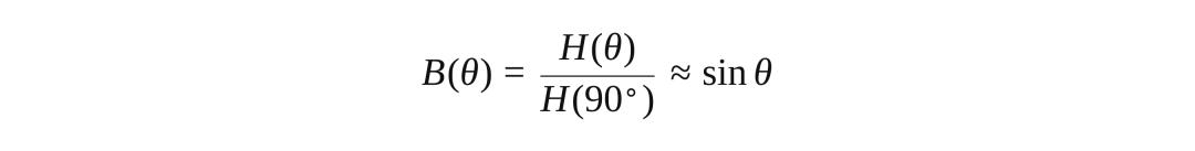 Normalization of the subtracted response by the on-axis target response