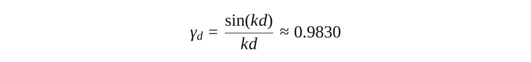 Two-channel coherence coefficient for an ideal three-dimensional isotropic field
